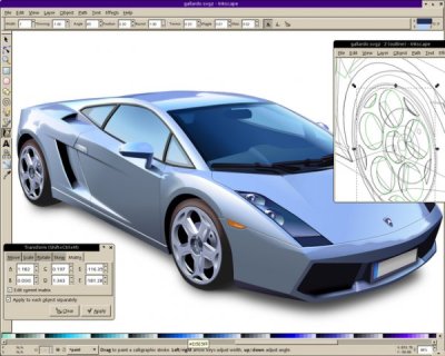 Inkscape running