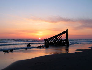 Sunset Peter Iredale